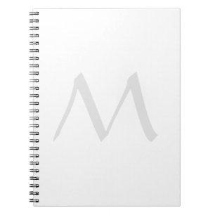 Monogramm modern einfache Minimalisten schlicht Notizblock