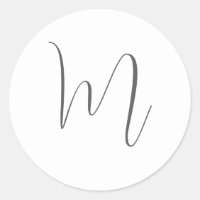 Monogramm modern einfache Minimalistin schlicht