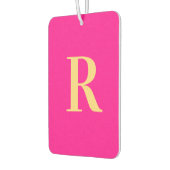 Monogramm Modern Hot Pink Autolufterfrischer (Links)