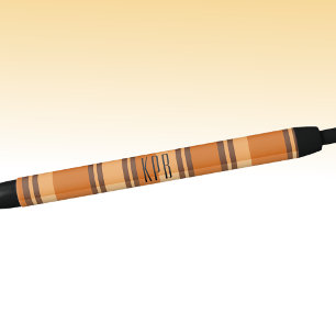 Monogramm Modern Karo-Tinte Herbst-Herbst Kugelschreiber