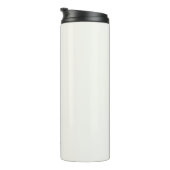 Monogramm modern minimal einfach klassisch Elfenbe Thermosbecher (Nach rechts gedreht)