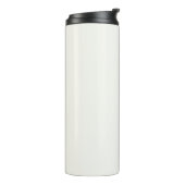 Monogramm modern minimalist chic einfach Elfenbein Thermosbecher (Nach links gedreht)