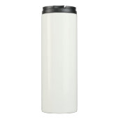 Monogramm modern minimalist chic einfach Elfenbein Thermosbecher (Rückseite)