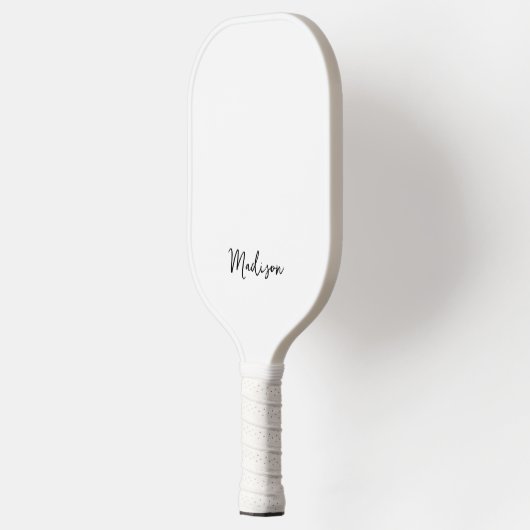 Monogramm Modern Minimalistisch Pickleball Schläger (Links)
