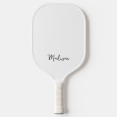 Monogramm Modern Minimalistisch Pickleball Schläger (Vorderseite)