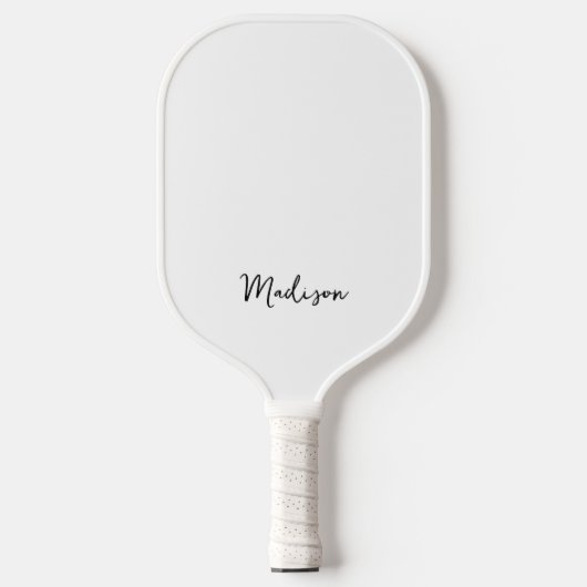 Monogramm Modern Minimalistisch Pickleball Schläger (Vorderseite)