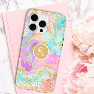 Monogramm Moderne Abstrakte Glitzer Personalisiert Case-Mate iPhone Hülle