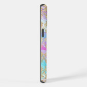 Monogramm Moderne Abstrakte Glitzer Personalisiert iPhone Hülle (Rechte Seite)