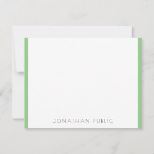 Monogramm Moderne, elegante Minimalistische Vorlag Mitteilungskarte