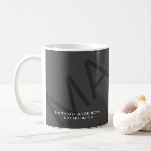 Monogramm Moderne Fette Typografie Professionell Kaffeetasse