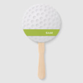 Monogramm. Moderne Golf Ball Textur. Fächer (Rückseite)
