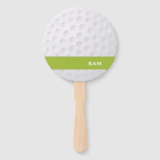 Monogramm. Moderne Golf Ball Textur. Fächer (Vorderseite)