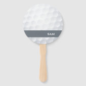 Monogramm. Moderne Golf Ball Textur. Fächer (Vorderseite)