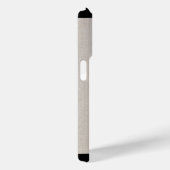 Monogramm | Moderne Minimal-Linen-Look Erstname Case-Mate iPhone Hülle (Rückseite / Rechts)