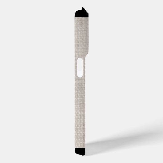 Monogramm | Moderne Minimal-Linen-Look Erstname Case-Mate iPhone Hülle (Rückseite / Rechts)