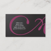 Monogramm-moderne Visitenkarte (Rückseite)