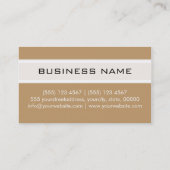 Monogramm Moderner Wüstenuntergrund Visitenkarte (Rückseite)