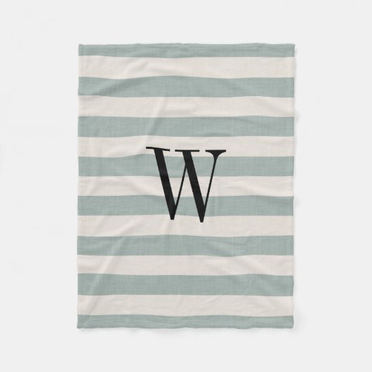 Monogramm | Modernes Bauernhaus Fleecedecke (Vorderseite)