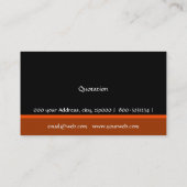 Monogramm-modernes berufliches mutiges Trendy Visitenkarte (Rückseite)