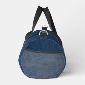 Monogramm Modernes Jeans-Textur-Druck Duffle Bag (Rechts)