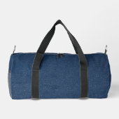 Monogramm Modernes Jeans-Textur-Druck Duffle Bag (Rückseite)