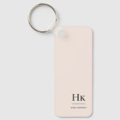 Monogramm Modernes Klassisches Minimalistisches Mi Schlüsselanhänger (Vorderseite)