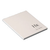 Monogramm Modernes Minimales Rosatinrot Mit Monogr Notizblock (angewinkelt)
