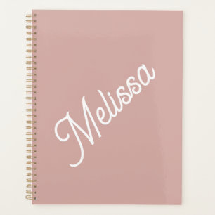 Monogramm, modernes Rosa Planer