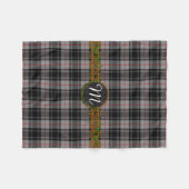 Monogramm Moffat Tartan Fleecedecke (Vorderseite (Horizontal))