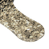 Monogramm-Monogramm-Gold-Schwarz-Glitzer Schneidebrett (Ecke)