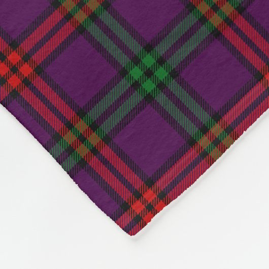 Monogramm-MontgomeryTartan Fleecedecke (Ecke)