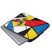 Monogramm Motorrad Abstract Laptopschutzhülle (Vorne Knopf)