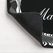 Monogramm - MOUSEPAD-ZEBRA STREIFEN-ENTWURF Mousepad (Ecke)