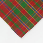 Monogramm Munro Tartan Fleecedecke (Ecke)