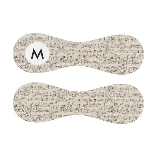 Monogramm-Musiknoten Baseball (Paneele)