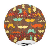 Monogramm-Mustache Baseball (Rückseite)