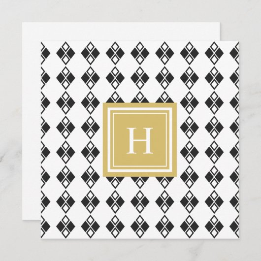 Monogramm-Muster (Vorne/Hinten)