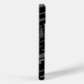 Monogramm-Muster Case-Mate iPhone Hülle (Rückseite / Rechts)
