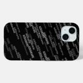 Monogramm-Muster Case-Mate iPhone Hülle (Rückseite (Horizontal))