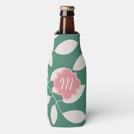 Monogramm Muster Flasche Cooler Gemütlich Flaschenkühler (Flaschenvorderseite)