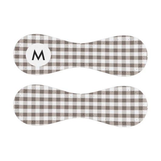 Monogramm-Muster für braune Tischdecken Baseball (Paneele)