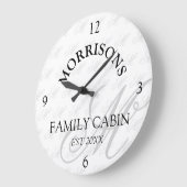 Monogramm-Muster für die runde Uhr der Kabine (Winkel)