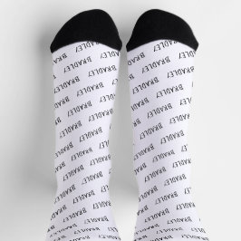 Monogramm-Muster für personalisierte Bezeichnung Socken