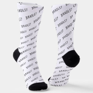 Monogramm-Muster für personalisierte Bezeichnung Socken