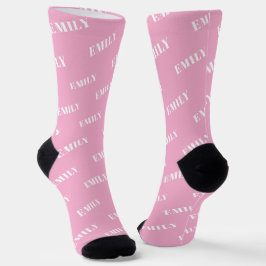 Monogramm-Muster für personalisierte Bezeichnung Socken
