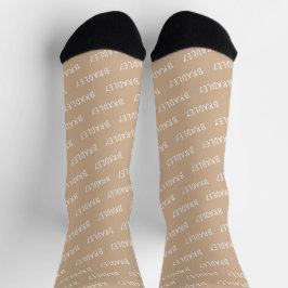 Monogramm-Muster für personalisierte Bezeichnung Socken