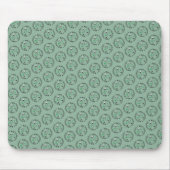 Monogramm Muster Golfer Personalisierter Name Mousepad (Vorne)
