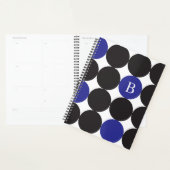 Monogramm Muster in fett Schwarz Blau Planer (Anzeige)