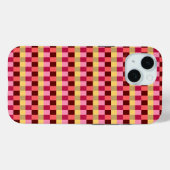 Monogramm Muster mit Punkten Case-Mate iPhone Hülle (Rückseite (Horizontal))