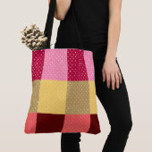 Monogramm Muster mit Punkten Tasche (Von Nahem)